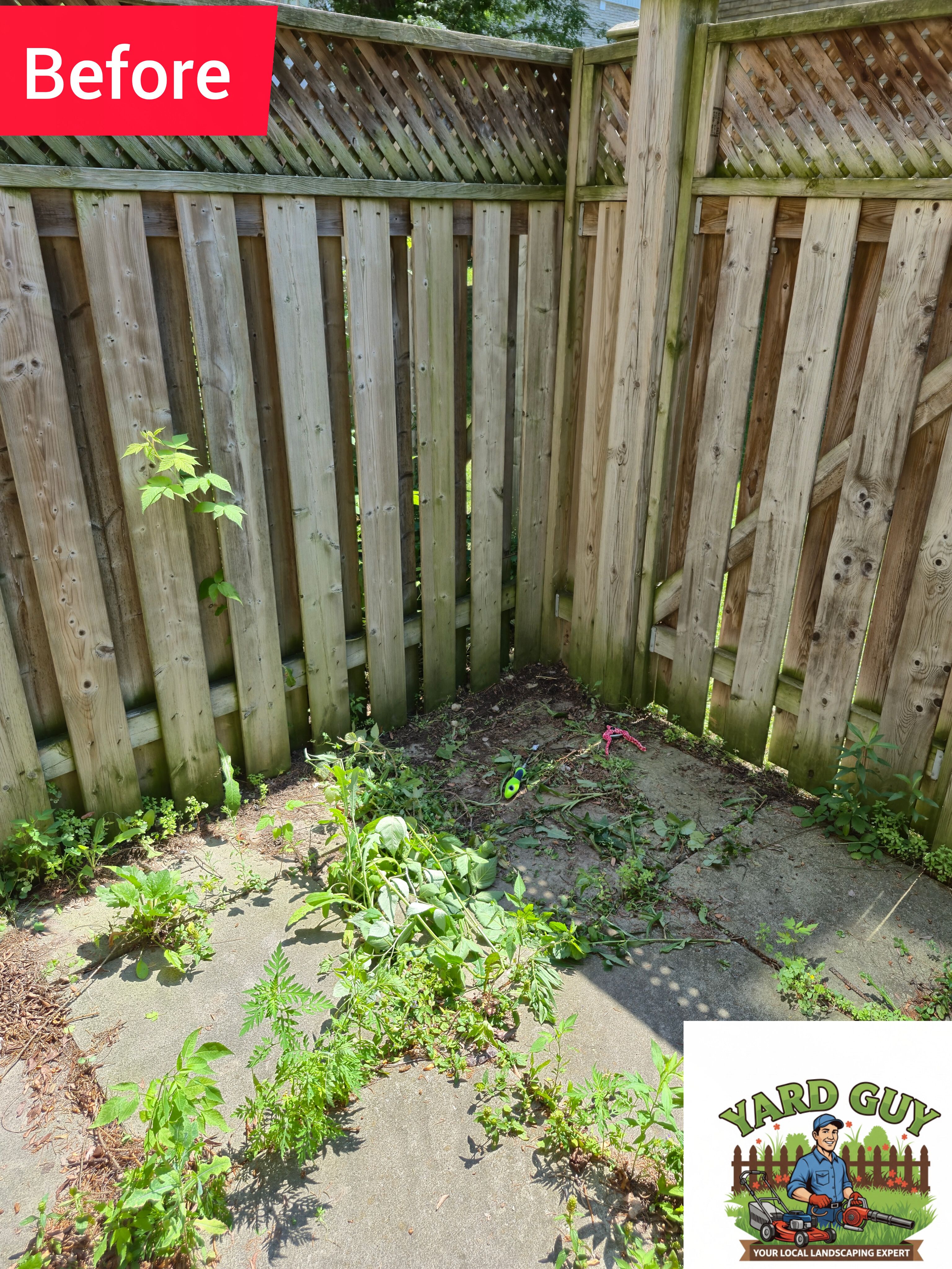 Before Image of project